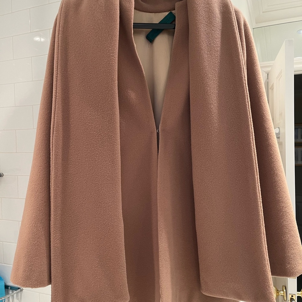 Emilia Wickstead Camel Cape-Style Coat